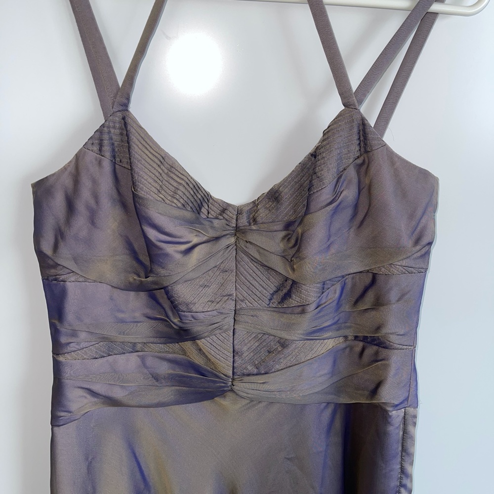 Badgley Mischa Rare Silk Color Change Prom Wedding‎ Event Dress Size 12